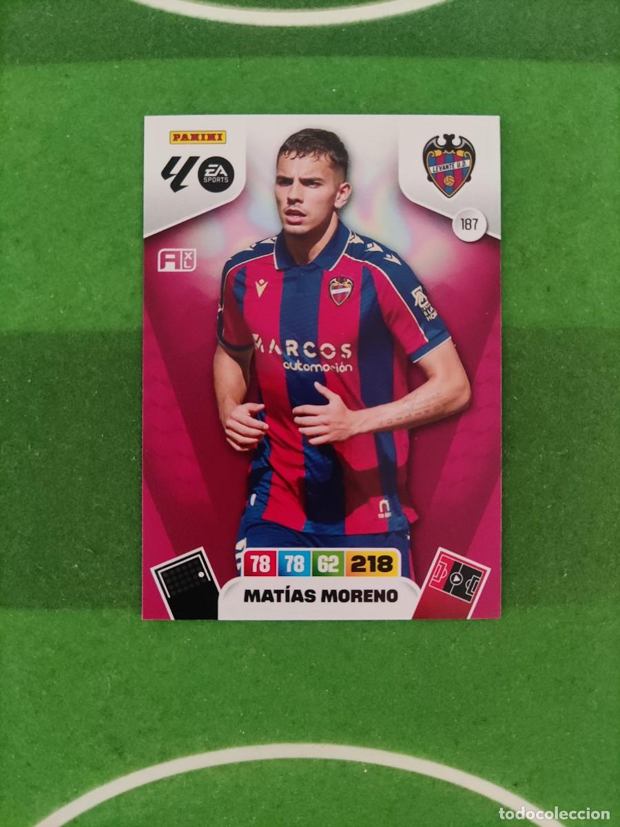 Cromos de f&uacute;tbol: Mat&iacute;as Moreno 187 Levante Adrenalyn XL 2025/26 25/26