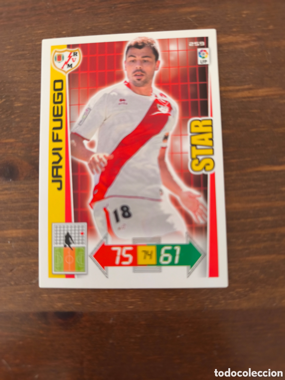 Cromos de f&uacute;tbol: Javi fuego star rayo adrenalyn 12/13