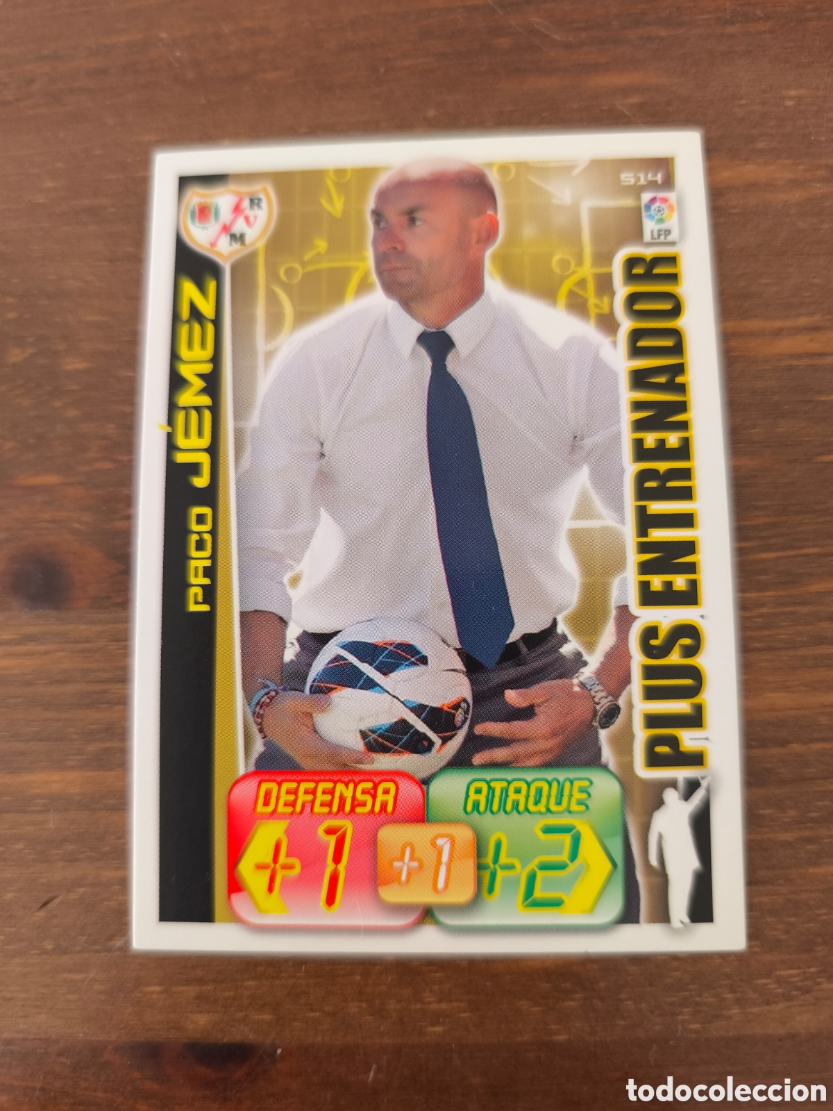 Cromos de f&uacute;tbol: Paco jemez plus entrenador rayo adrenalyn 12/13