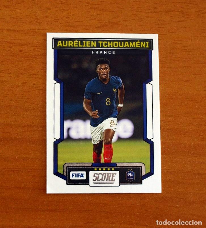 Cromos de f&uacute;tbol: Francia-France - N&ordm; 57 Aur&eacute;lien Tchouam&eacute;ni - Panini 2023-2024-23-24 Score FIFA Soccer