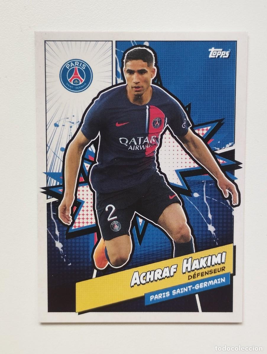 Fu&szlig;ball-Sticker: CROMO CARD TOPPS 2022 2023 22 23 PSG ACHRAF HAKIMI PSGH-7