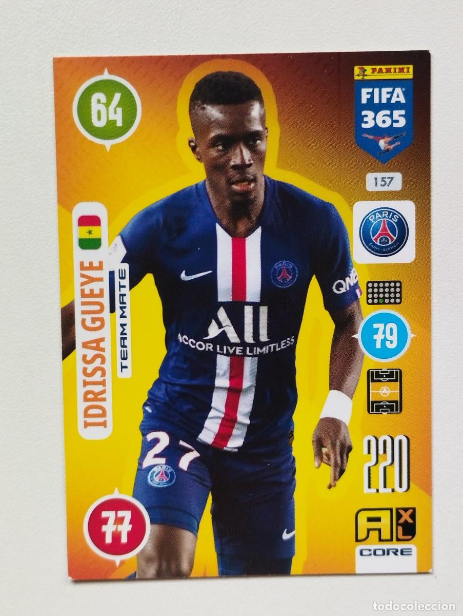 Fu&szlig;ball-Sticker: CROMO CARD PANINI ADRENALYN 2020 2021 20 21 PSG IDRISSA GUEYE 157