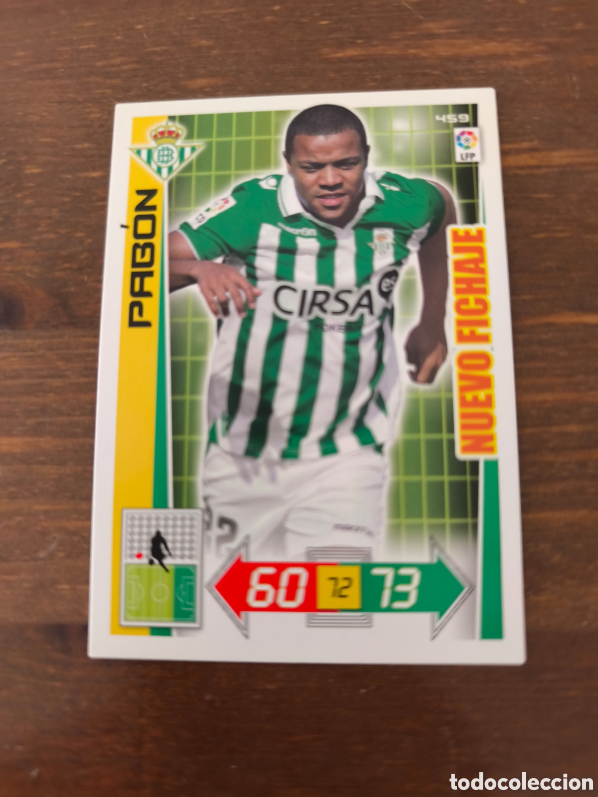 Fu&szlig;ball-Sticker: Pab&oacute;n nuevo fichaje Betis adrenalyn 12/13
