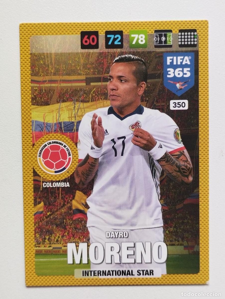 Fu&szlig;ball-Sticker: CROMO CARD PANINI ADRENALYN FIFA 365 2016 2017 16 17 DAYRO MORENO 350 COLOMBIA INTERNATIONAL STAR