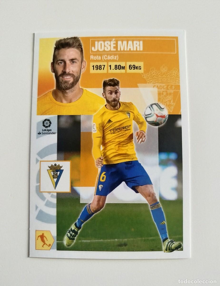 Football Stickers: Jos&eacute; Mari 11 SIN PEGAR NUNCA PEGADO C&aacute;diz CF Liga Ediciones Este 20 21 / 2020 2021