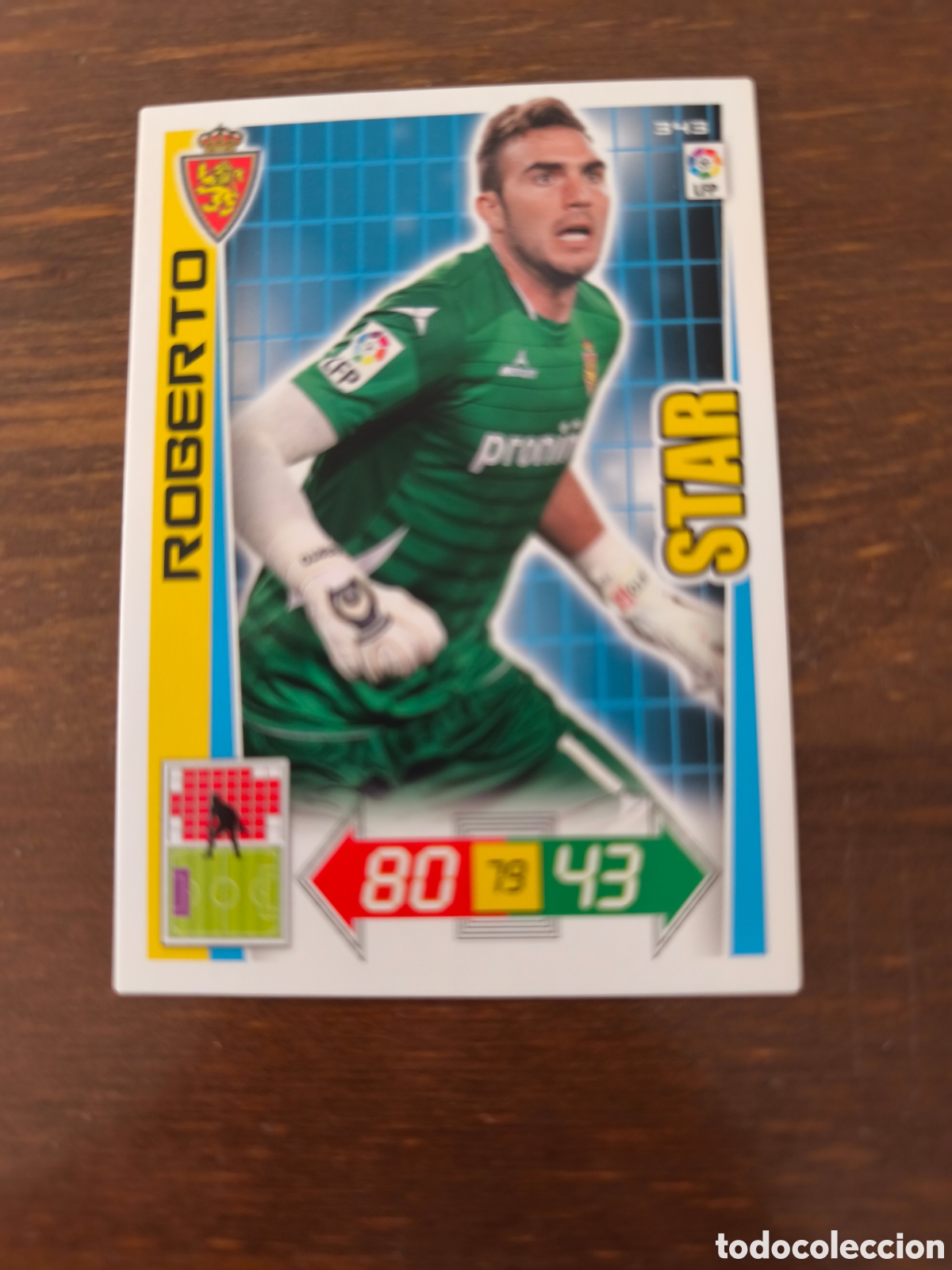 Cromos de f&uacute;tbol: Roberto star Zaragoza adrenalyn 12/13