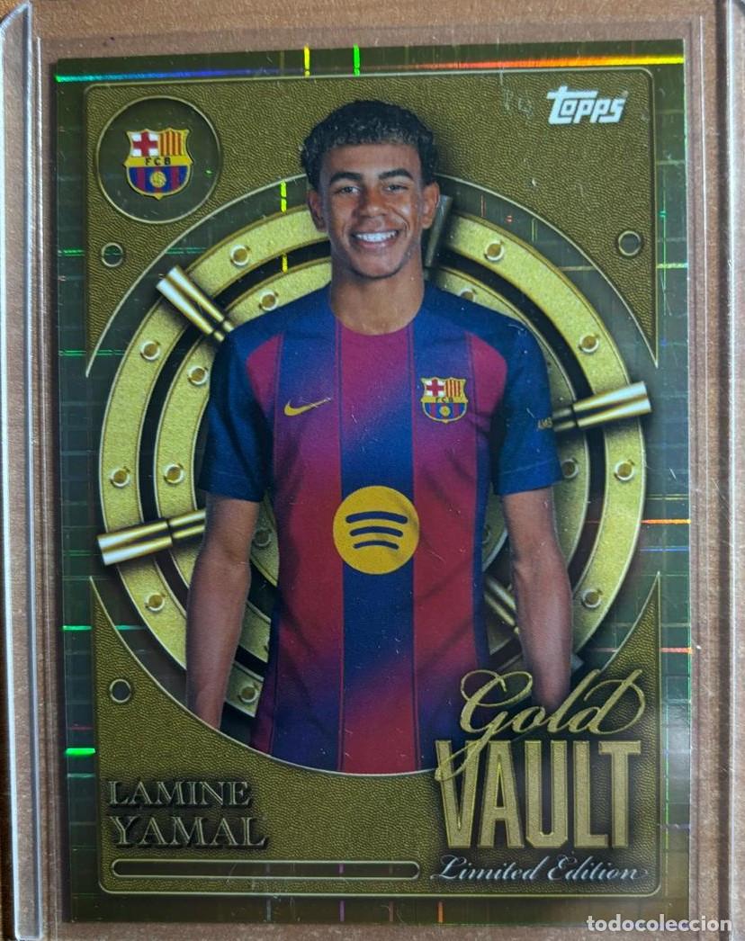 Cromos de f&uacute;tbol: TOPPS 2025 GOLD VAULT LAMINE YAMAL (FC BARCELONA) EDICION LIMITADA
