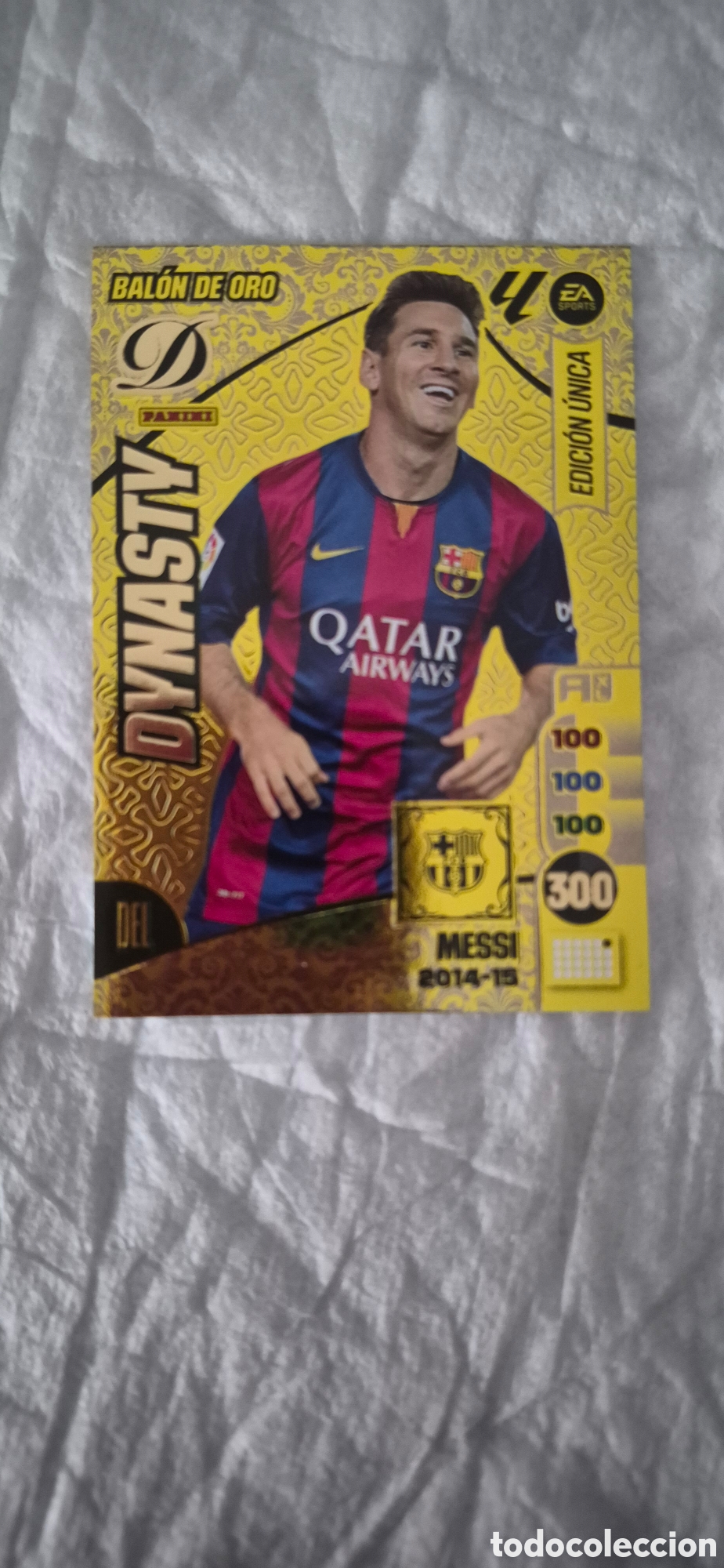 Football Stickers: CROMO MESSI BAL&Oacute;N DE ORO