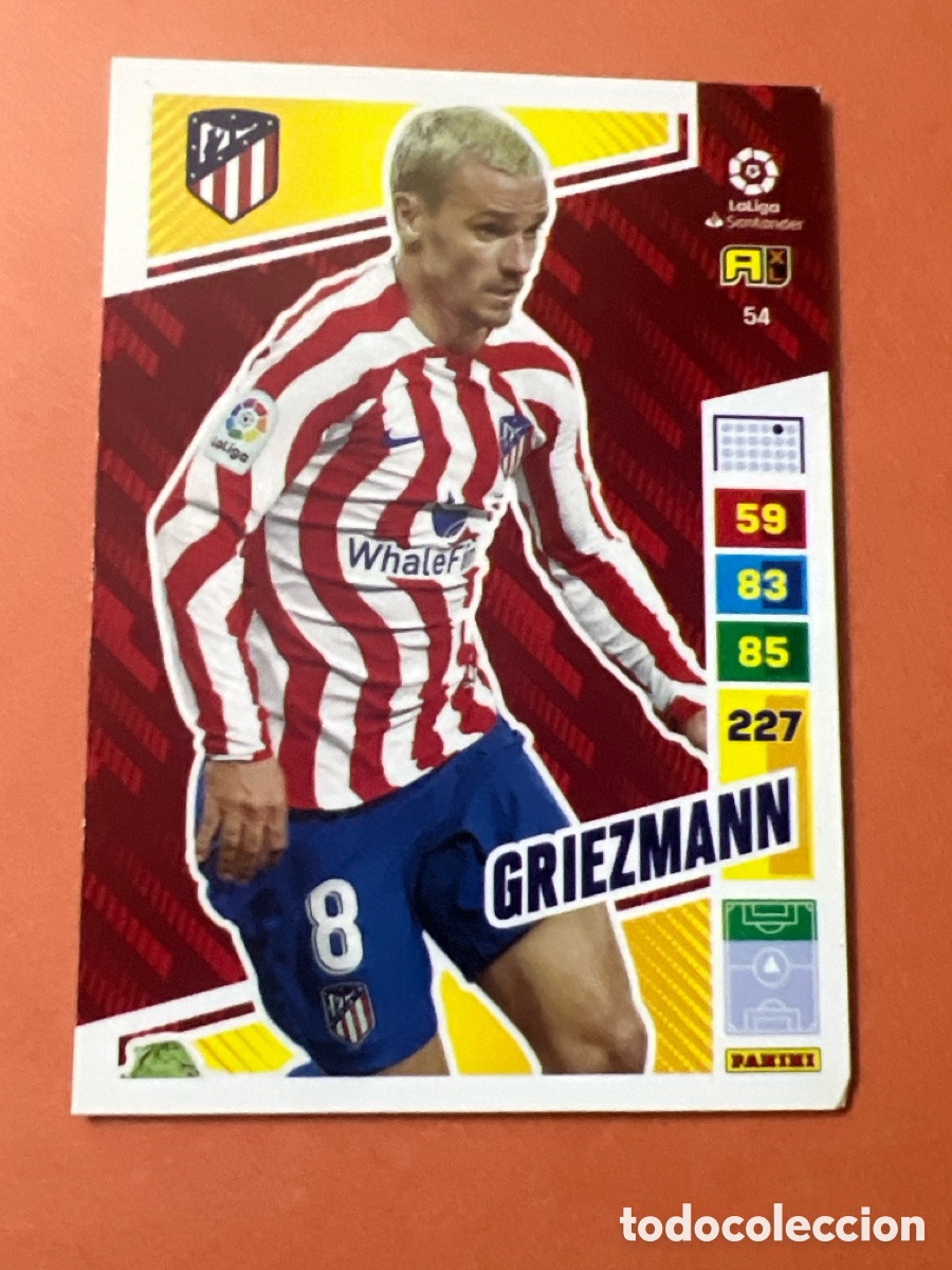 Cromos de f&uacute;tbol: C6533. 54 GRIEZMANN ATLETICO DE MADRID FICHAS ALBUM ADRENALYN XL 2022 2023 22 23
