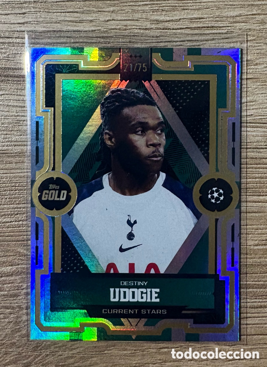 Cromos de f&uacute;tbol: Carta Topps Gold Destiny Udogie a /75 - TOPPS