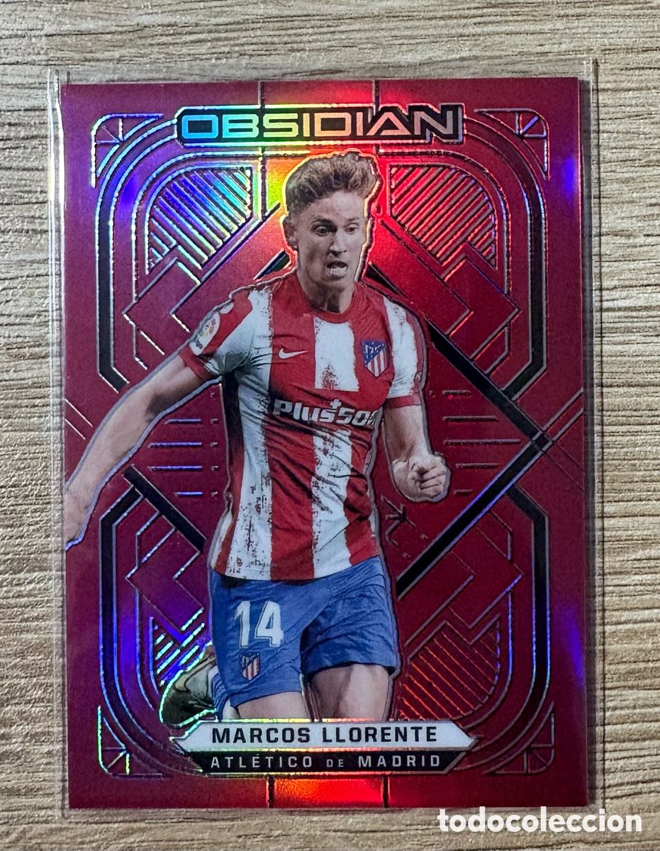 Cromos de f&uacute;tbol: Carta Obsidian Marcos Llorente a /10 ATM - PANINI