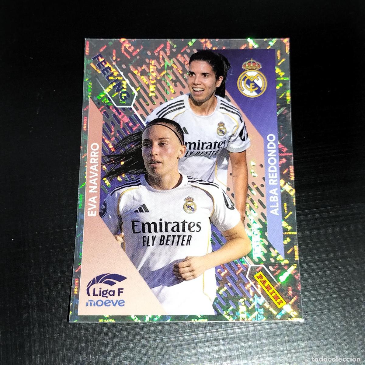 Cromos de f&uacute;tbol: 366 EVA NAVARRO ALBA REDONDO REAL MADRID FEELING CROMOS LIGA F MOEVE FEMENINA PANINI 2025 2026 25 26
