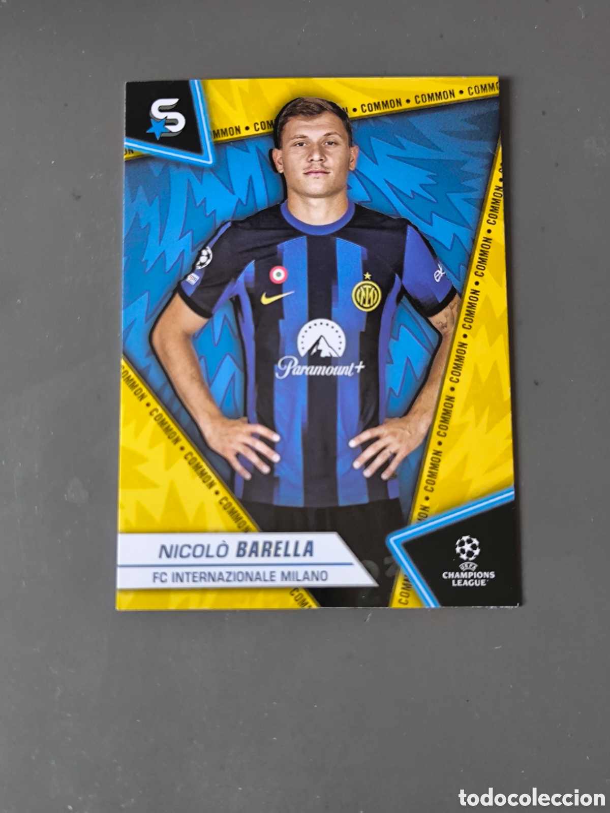 Cromos de f&uacute;tbol: NICOLO BARELLA 61 Common Inter de Milan Superstars 2024 Topps
