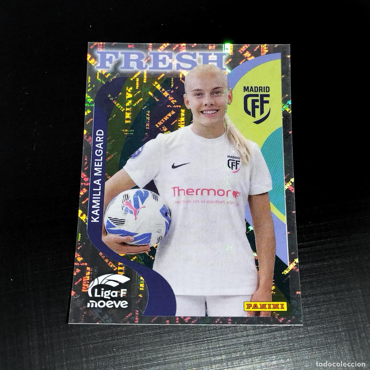 Figurine di Calcio: 377 KAMILLA MELGARD CFF MADRID FRESH CROMOS LIGA F MOEVE FEMENINA PANINI 2025 2026 25 26