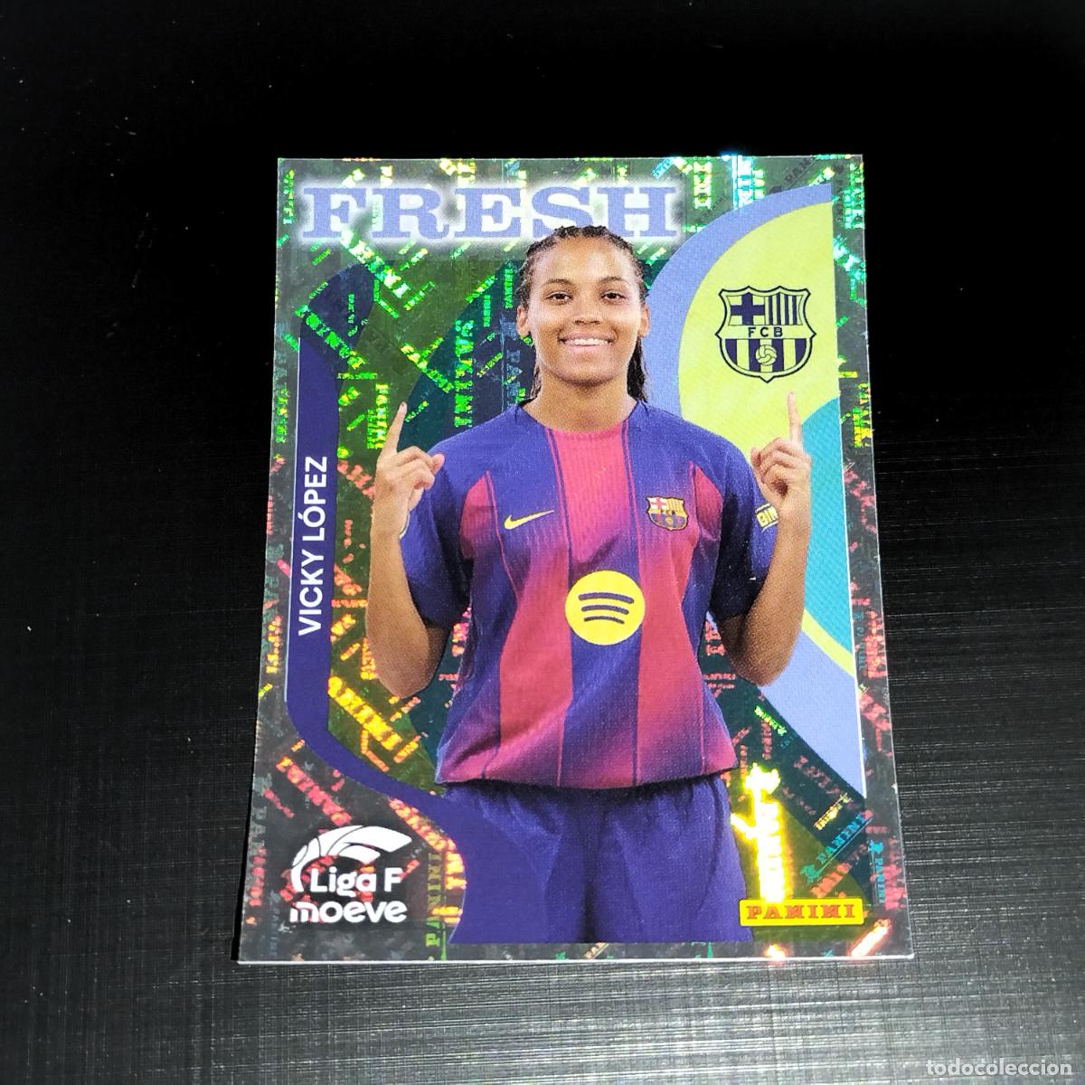 Cromos de f&uacute;tbol: 380 VICKY LOPEZ FC BARCELONA FRESH CROMOS LIGA F MOEVE FEMENINA PANINI 2025 2026 25 26
