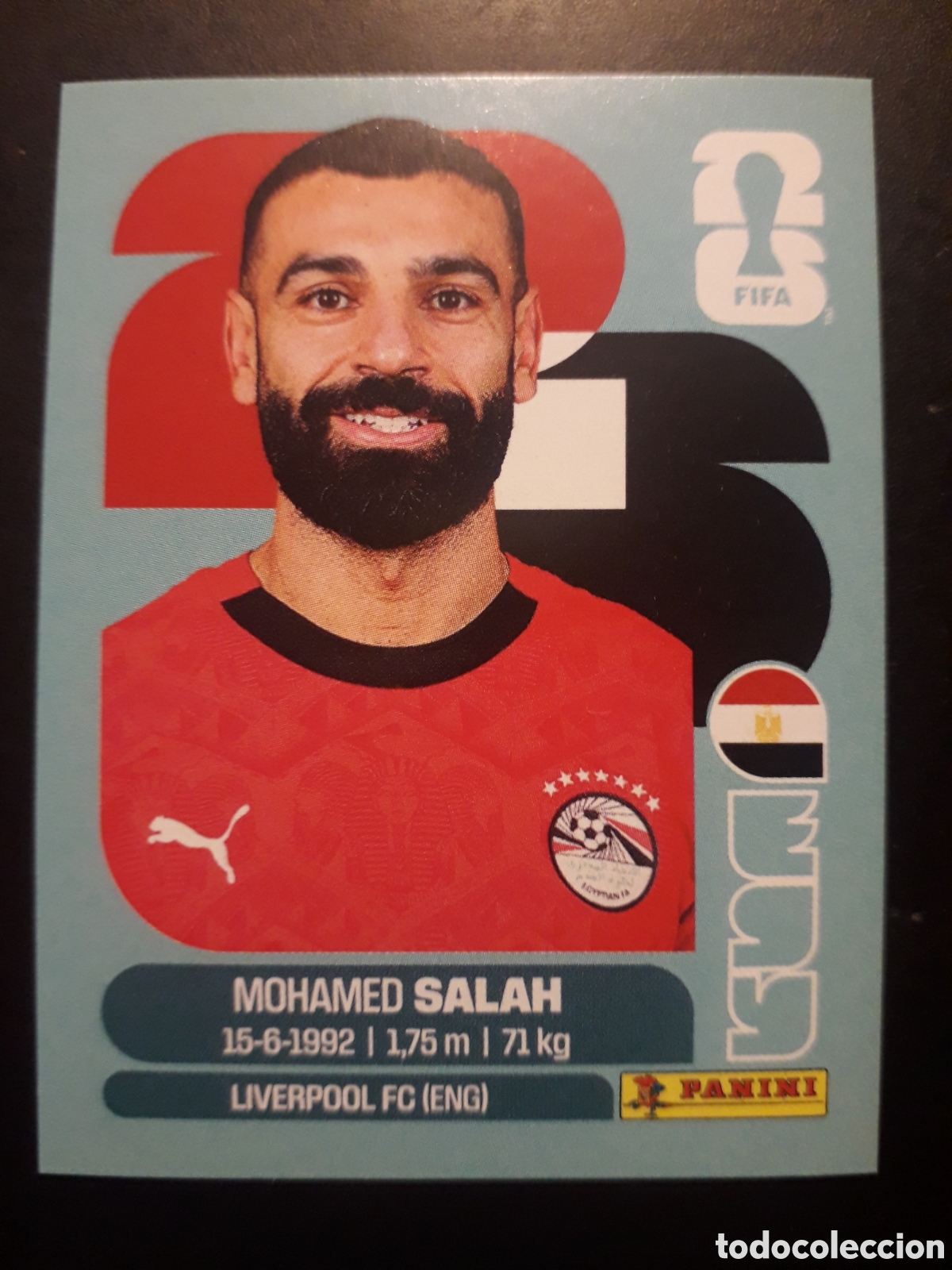 Cromos de f&uacute;tbol: SALAH EGIPTO EGY 17 MUNDIAL F&Uacute;TBOL 2026 FIFA WORLD CUP PANINI SIN PEGAR PEDIDO M&Iacute;NIMO 3&euro;