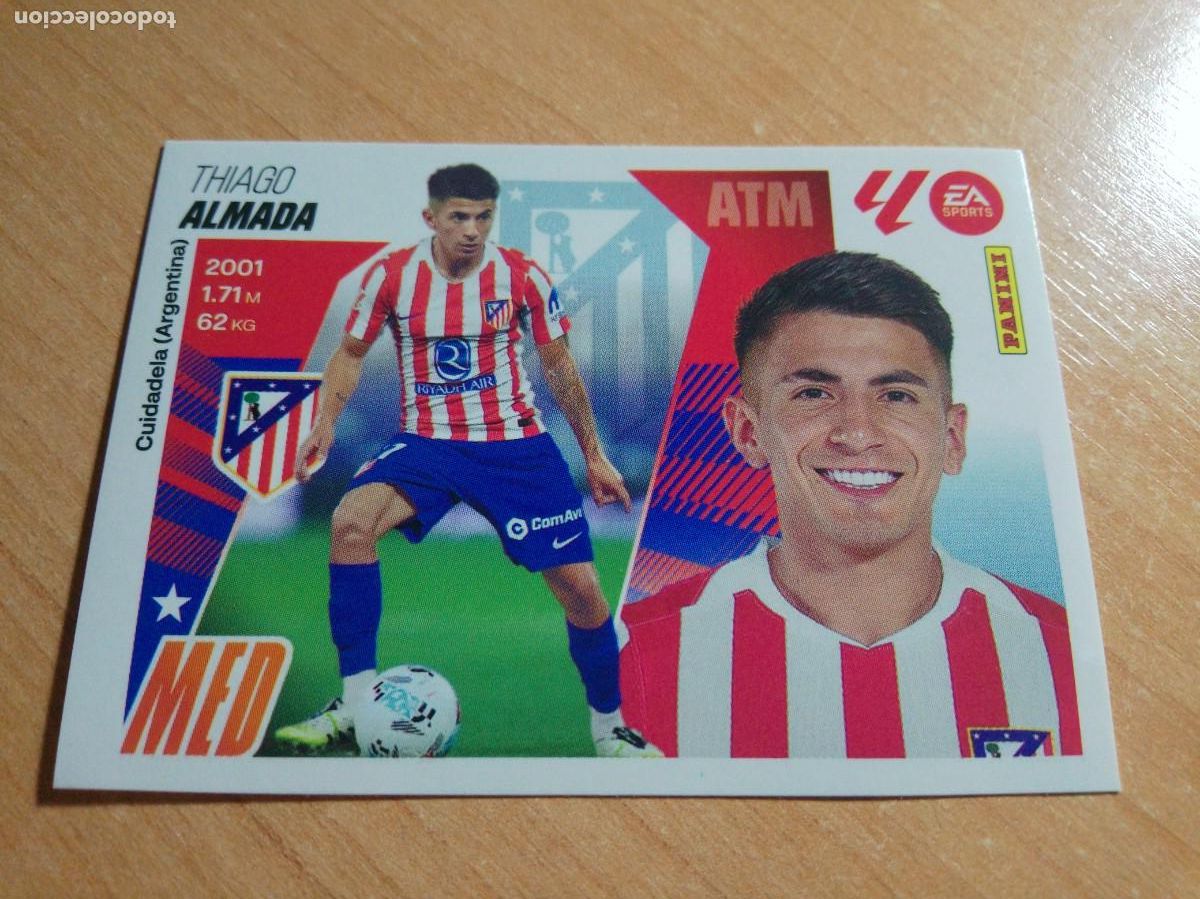Cromos de f&uacute;tbol: 15 BIS ALMADDA COLOCA DEL ATL&Eacute;TICO DE MADRID 25 26 LIGA ESTE 2025 2026 SIN PEGAR