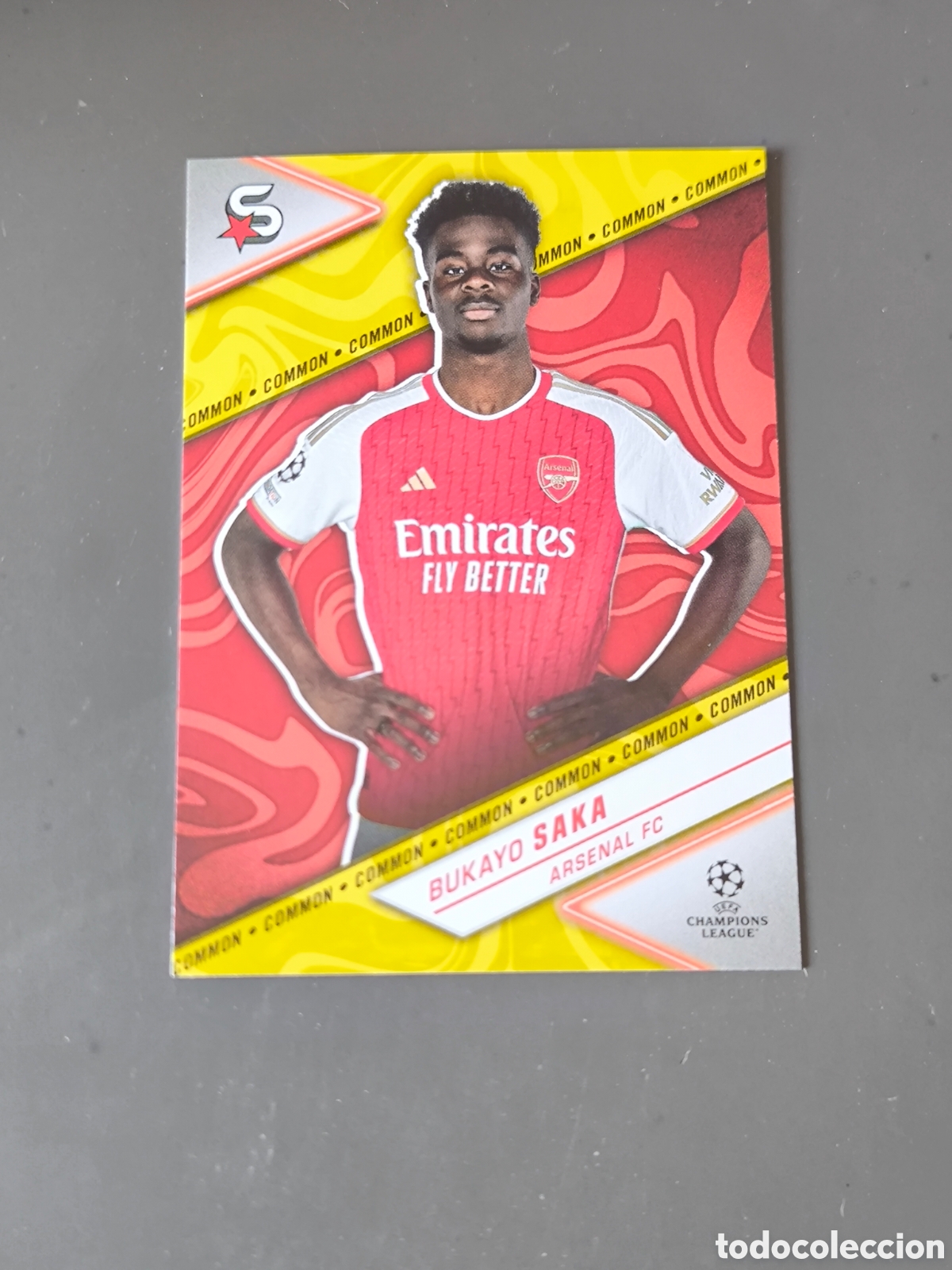 Cromos de f&uacute;tbol: BUKAYO SAKA 10 Common Arsenal Superstars 2024 Topps