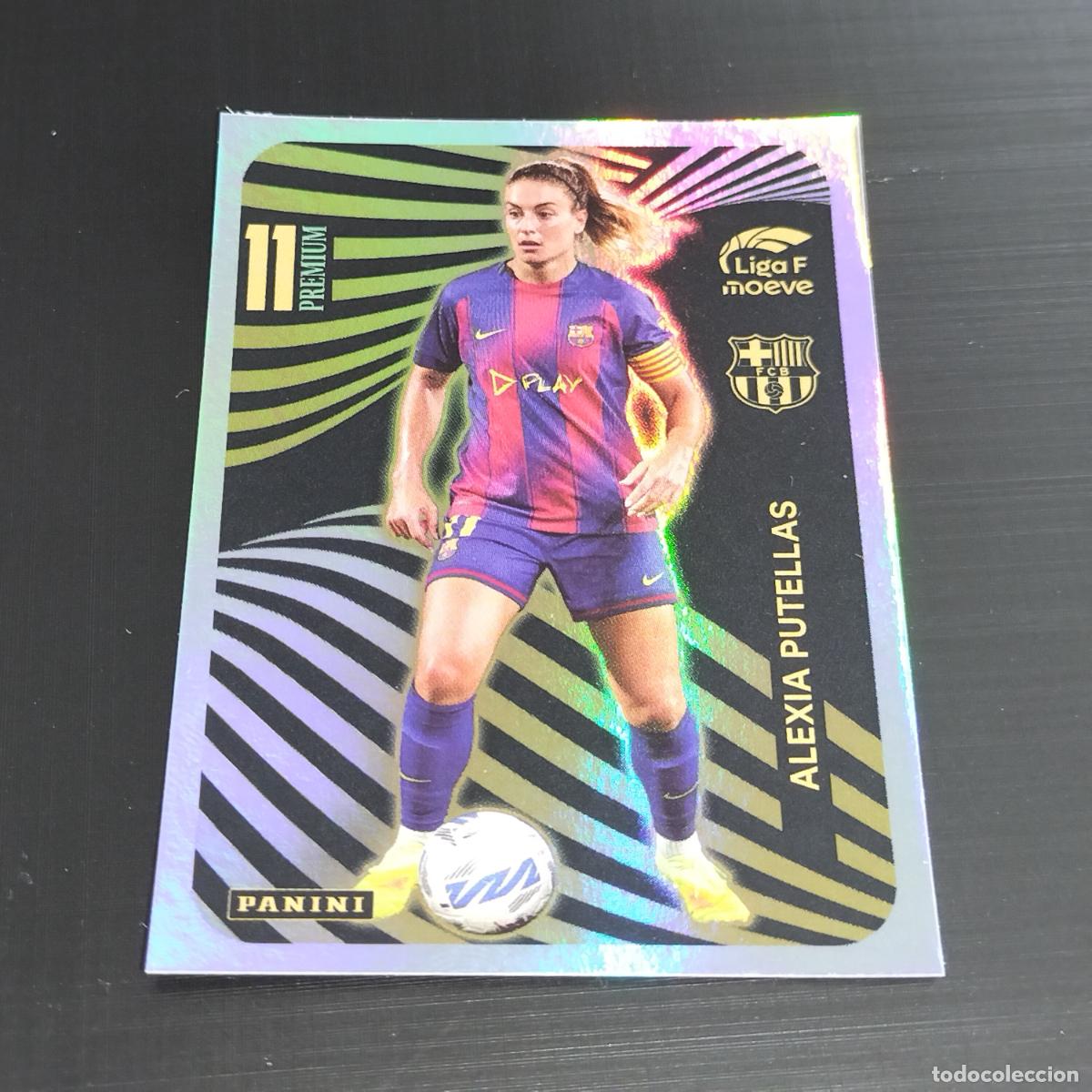 Cromos de f&uacute;tbol: ALEXIA PUTELLAS PREMIUM 11 FC BARCELONA CROMOS LIGA F MOEVE FEMENINA PANINI 2025 2026 25 26