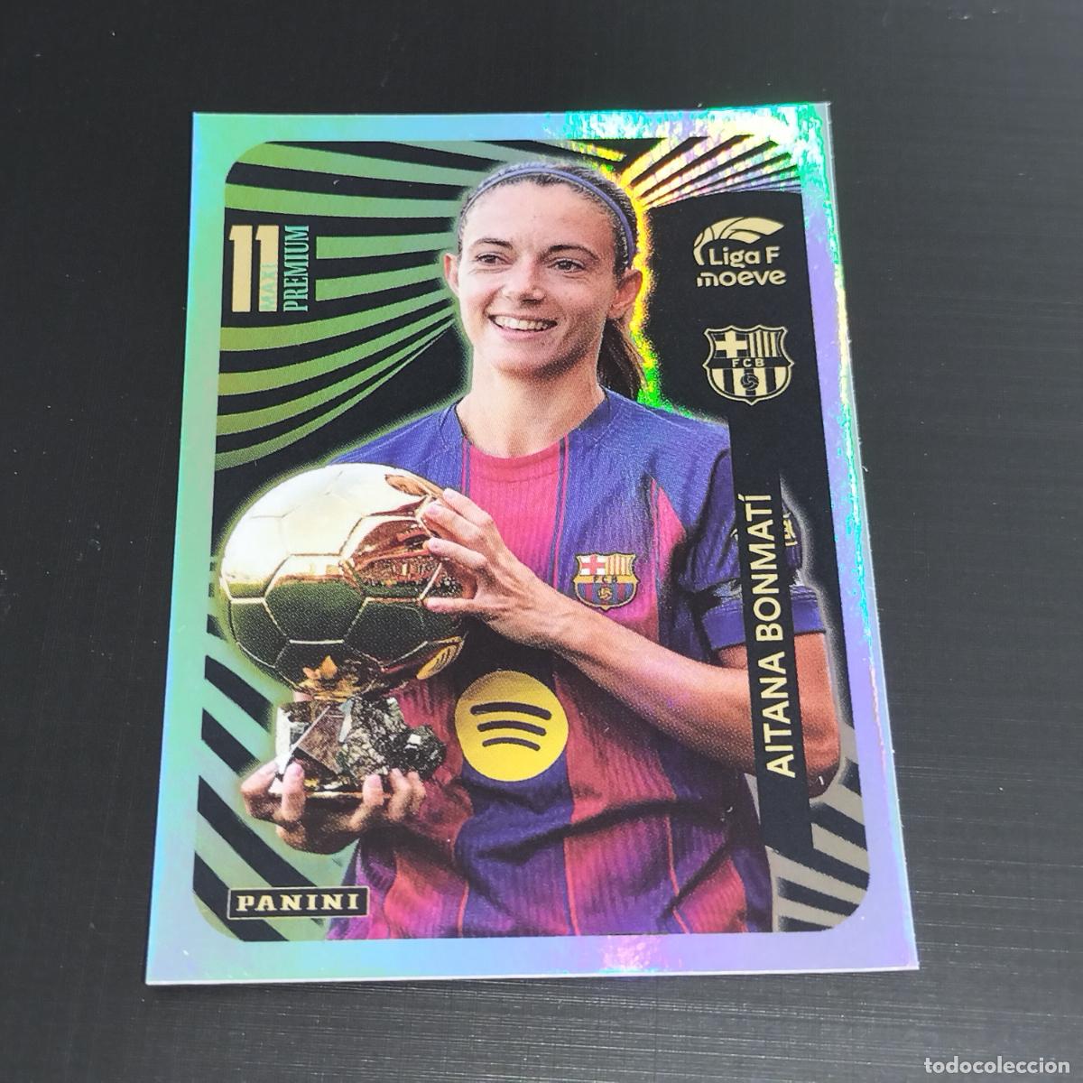 Cromos de f&uacute;tbol: AITANA BONMATI BALON DE ORO MAXI PREMIUM 11 BARCELONA LIGA F MOEVE FEMENINA PANINI 2025 2026 25 26