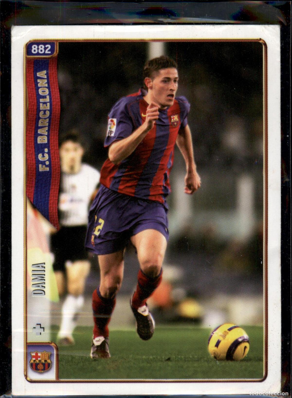 Cromos de f&uacute;tbol: Dami&agrave; N&ordm; 882 FC Barcelona (Bar&ccedil;a) Liga LFP Fichas de la Liga 2004 2005 Mundicromo 04 05