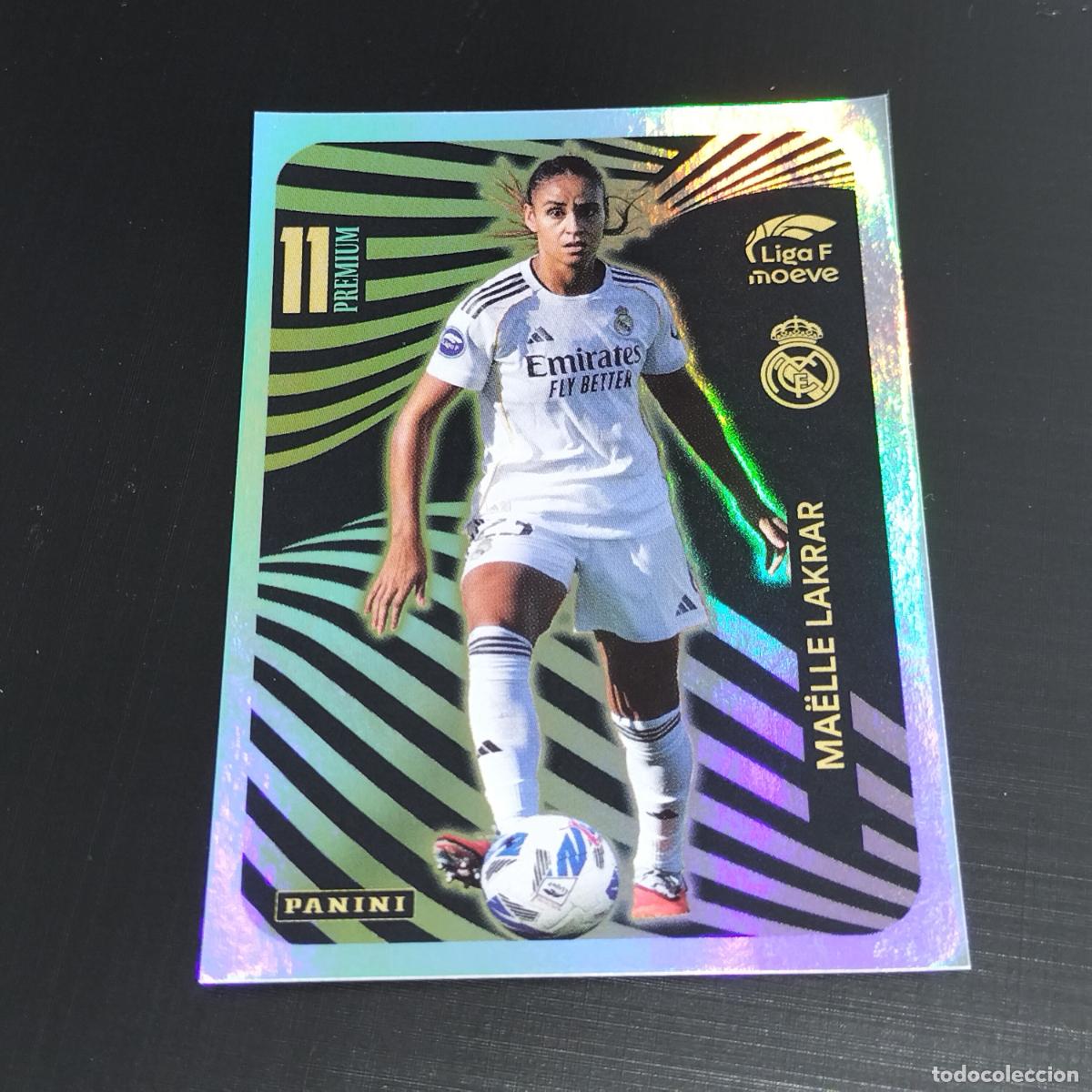 Cromos de f&uacute;tbol: MAELLE LAKRAR PREMIUM 11 REAL MADRID CROMOS LIGA F MOEVE FEMENINA PANINI 2025 2026 25 26