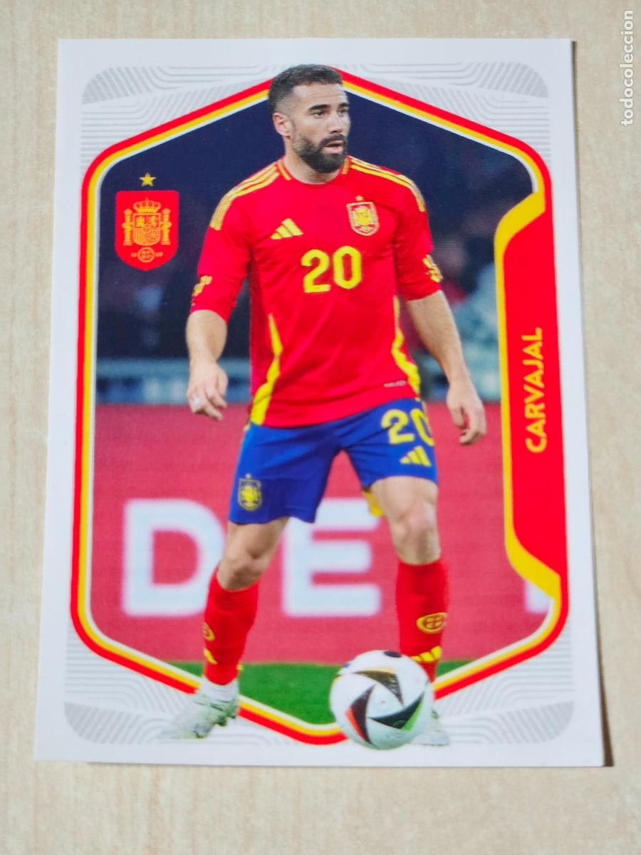 Figurine di Calcio: # 16 CARVAJAL Selecci&oacute;n Espa&ntilde;a colecci&oacute;n Carrefour Mundial 2026