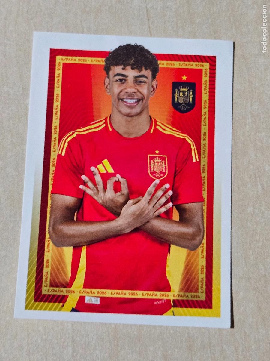 Figurine di Calcio: # 49 LAMINE YAMAL Selecci&oacute;n Espa&ntilde;a colecci&oacute;n Carrefour Mundial 2026