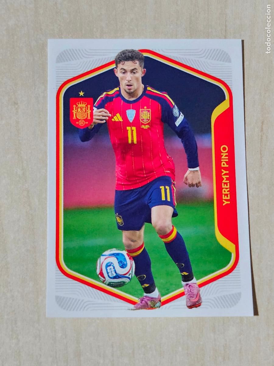 Figurine di Calcio: # 58 YEREMY PINO Selecci&oacute;n Espa&ntilde;a colecci&oacute;n Carrefour Mundial 2026