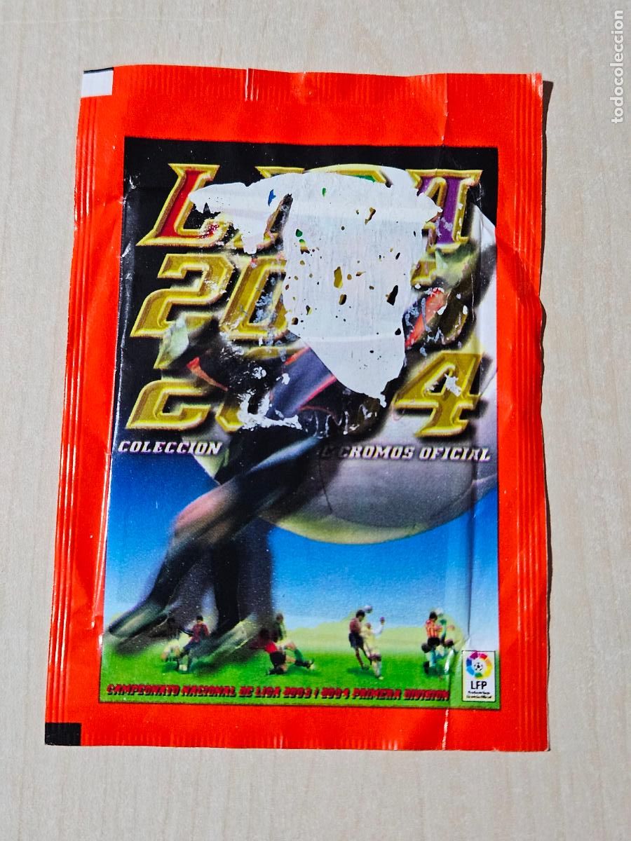 Cromos de f&uacute;tbol: Sobre sin abrir - Liga 2003-2004 - Peri&oacute;dico La Raz&oacute;n - ver foto adicional