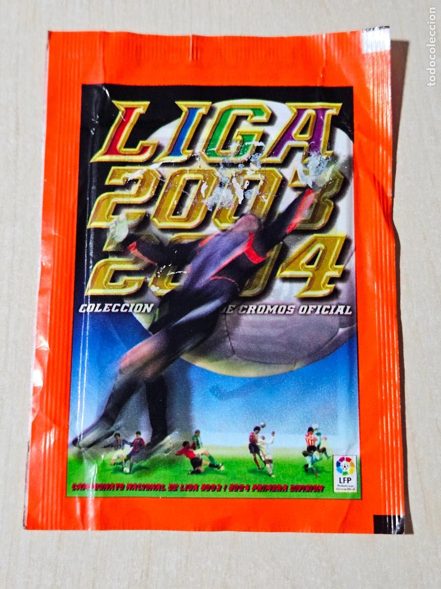 Cromos de f&uacute;tbol: Sobre sin abrir - Liga 2003-2004 - Peri&oacute;dico La Raz&oacute;n - ver foto adicional
