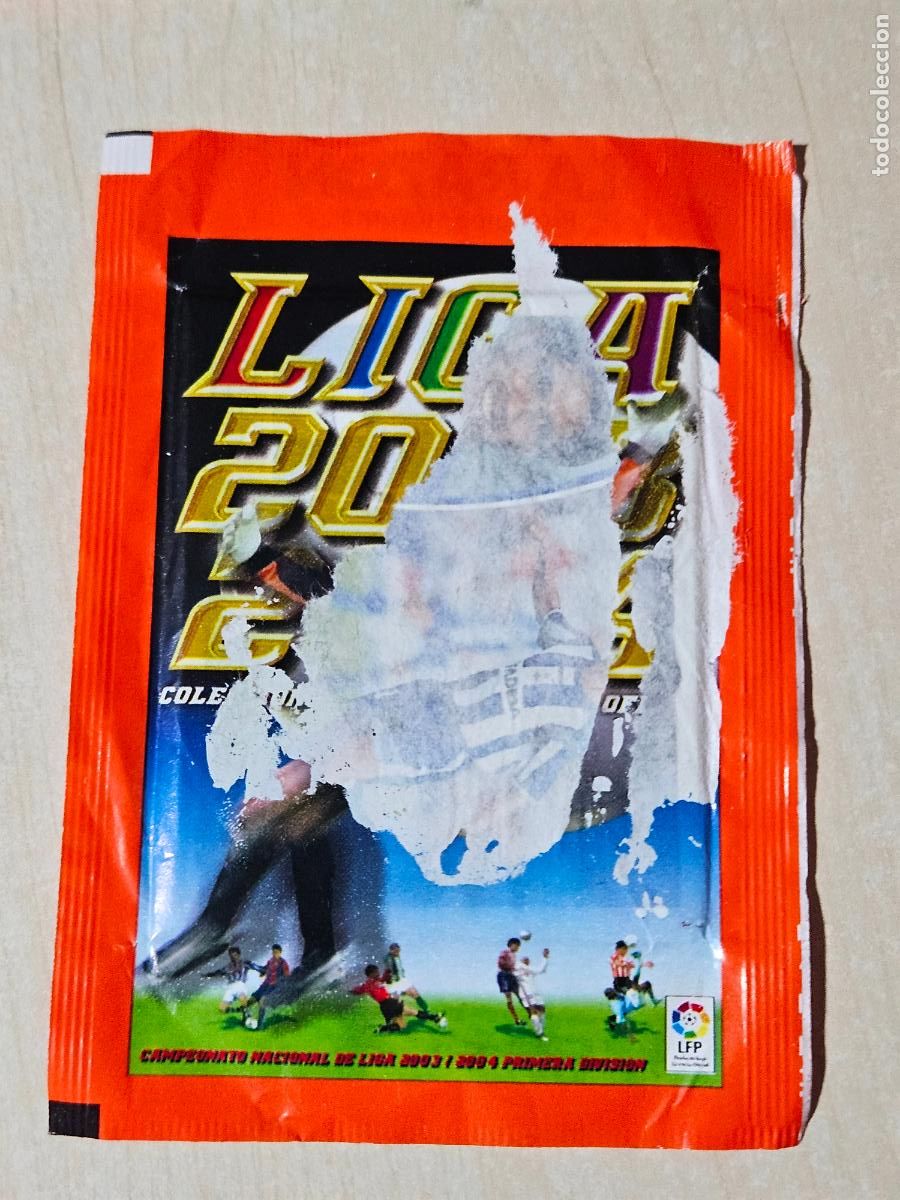 Cromos de f&uacute;tbol: Sobre sin abrir - Liga 2003-2004 - Peri&oacute;dico La Raz&oacute;n - ver foto adicional