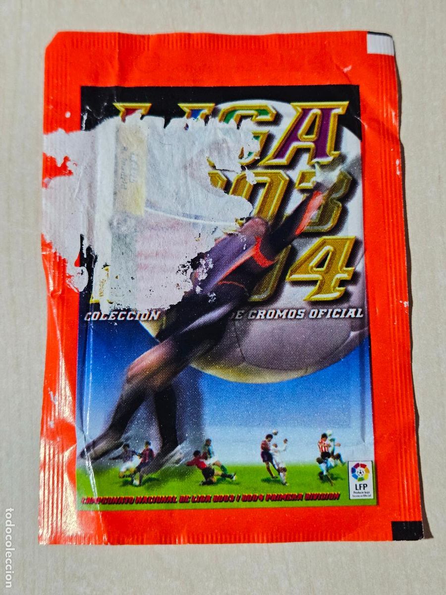Cromos de f&uacute;tbol: Sobre sin abrir - Liga 2003-2004 - Peri&oacute;dico La Raz&oacute;n - ver foto adicional