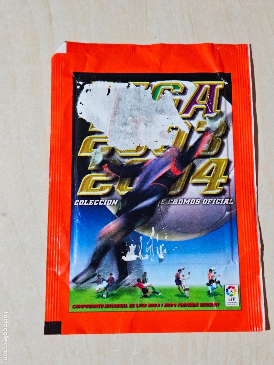 Cromos de f&uacute;tbol: Sobre sin abrir - Liga 2003-2004 - Peri&oacute;dico La Raz&oacute;n - ver foto adicional