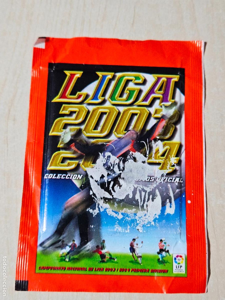 Cromos de f&uacute;tbol: Sobre sin abrir - Liga 2003-2004 - Peri&oacute;dico La Raz&oacute;n - ver foto adicional