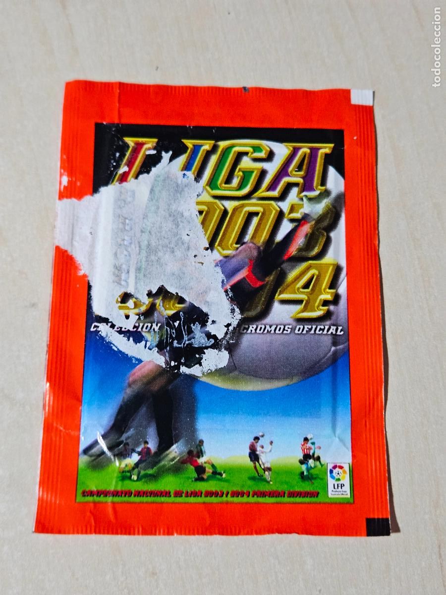 Cromos de f&uacute;tbol: Sobre sin abrir - Liga 2003-2004 - Peri&oacute;dico La Raz&oacute;n - ver foto adicional