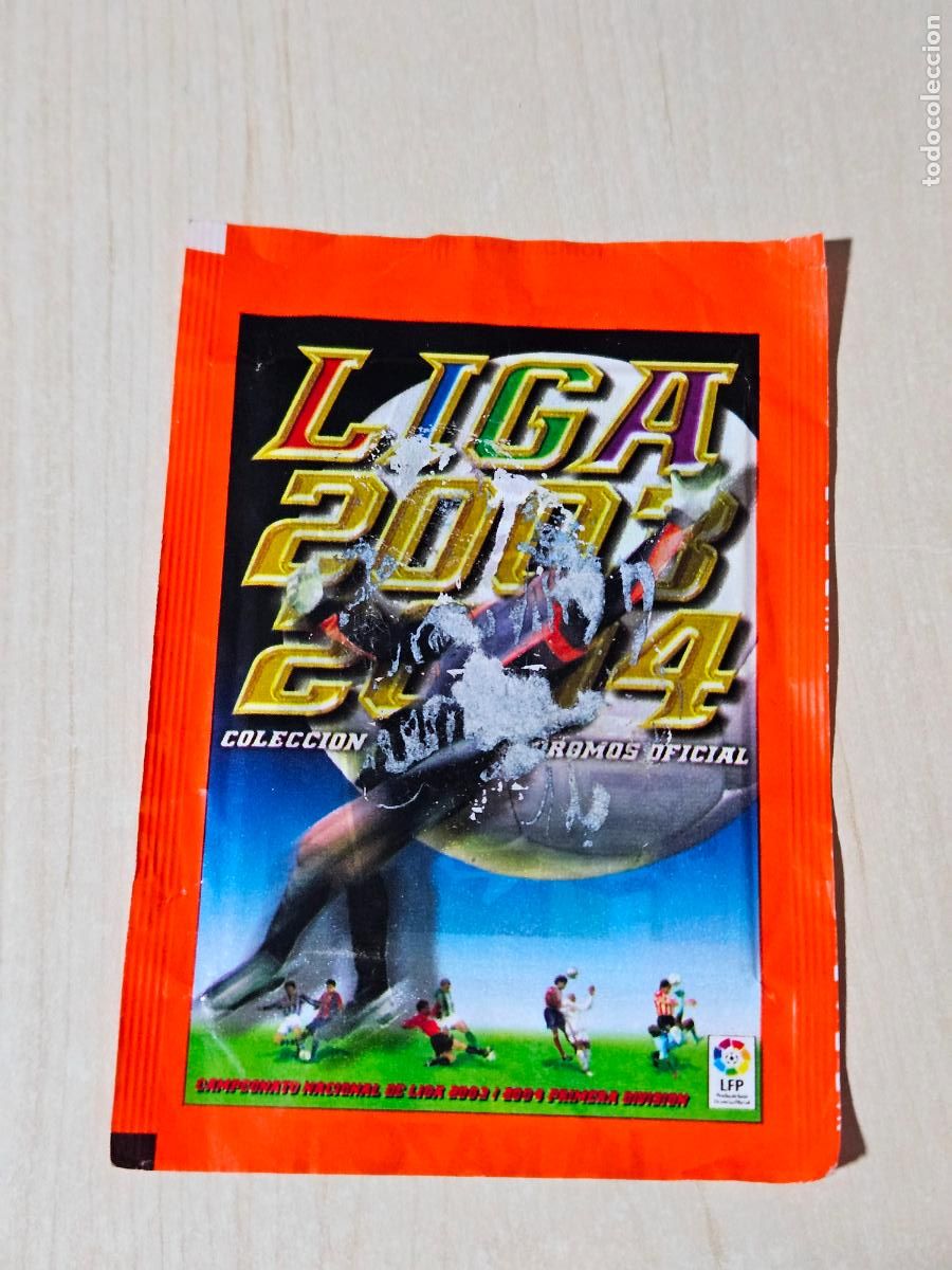 Cromos de f&uacute;tbol: Sobre sin abrir - Liga 2003-2004 - Peri&oacute;dico La Raz&oacute;n - ver foto adicional