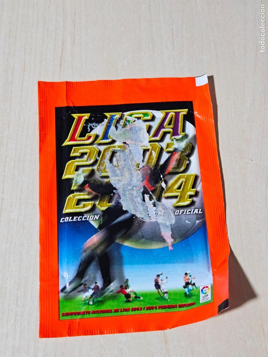 Cromos de f&uacute;tbol: Sobre sin abrir - Liga 2003-2004 - Peri&oacute;dico La Raz&oacute;n - ver foto adicional
