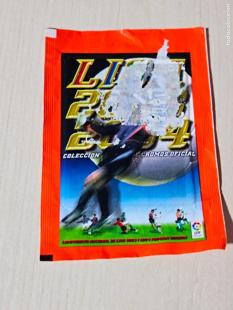Cromos de f&uacute;tbol: Sobre sin abrir - Liga 2003-2004 - Peri&oacute;dico La Raz&oacute;n - ver foto adicional