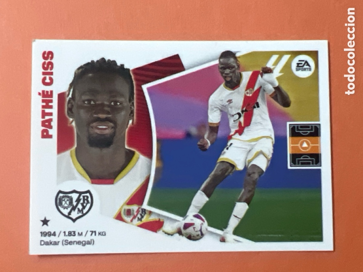 Cromos de f&uacute;tbol: C6541. PATHE CISS RAYO VALLECANO N&ordm; 12 LIGA 2024 2025 ESTE 24 25 PANINI