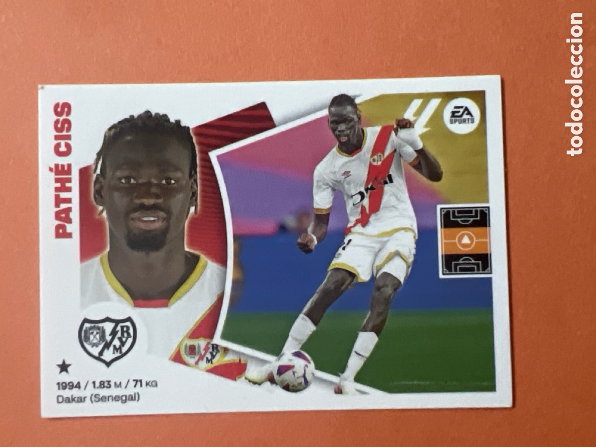 Cromos de f&uacute;tbol: C6542. PATHE CISS RAYO VALLECANO N&ordm; 12 LIGA 2024 2025 ESTE 24 25 PANINI