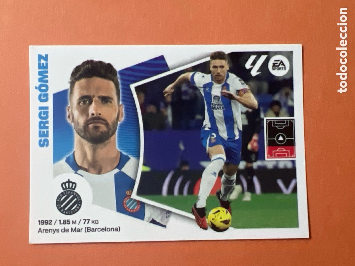Cromos de f&uacute;tbol: C6543. 7 Sergi G&oacute;mez, RCD Espanyol, Panini Ediciones Liga Este 2024 2025 24 25