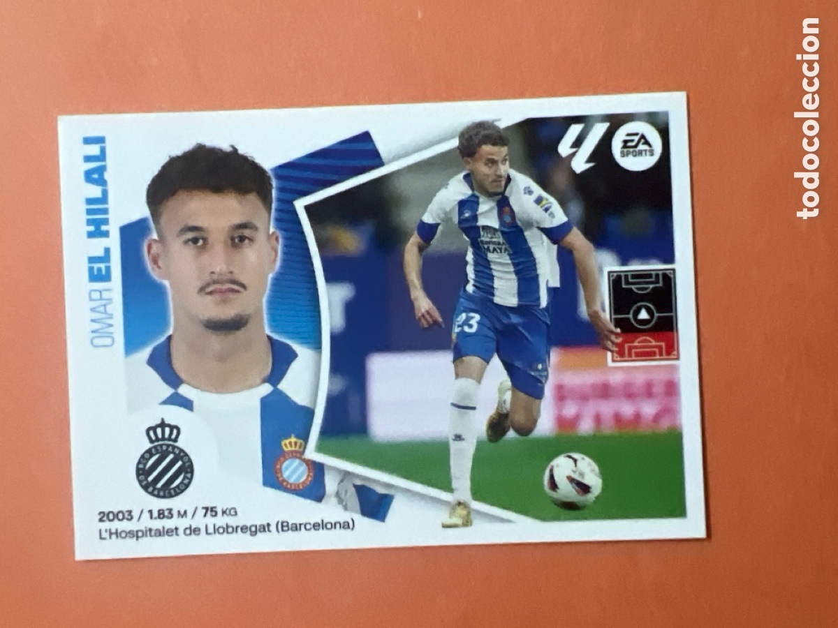 Cromos de f&uacute;tbol: C6545. OMAR EL HILALI - RCD ESPANYOL N&ordm; 5 LIGA ESTE 2024 2025 - 24 25