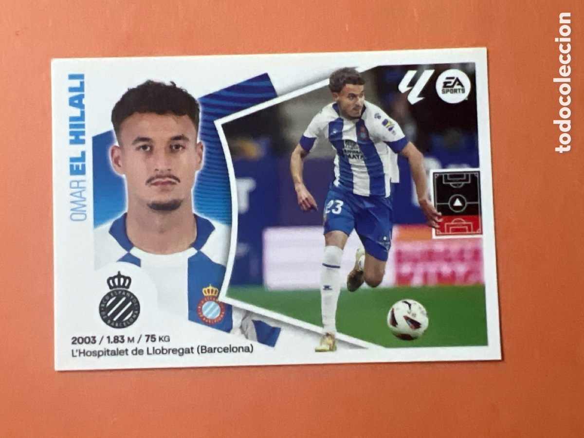 Cromos de f&uacute;tbol: C6546. OMAR EL HILALI - RCD ESPANYOL N&ordm; 5 LIGA ESTE 2024 2025 - 24 25