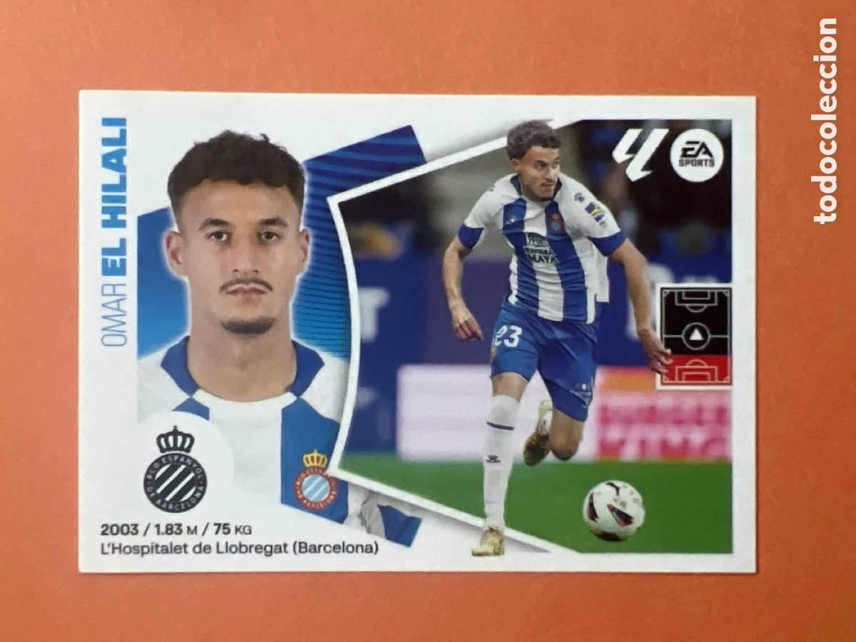 Cromos de f&uacute;tbol: C6548. OMAR EL HILALI - RCD ESPANYOL N&ordm; 5 LIGA ESTE 2024 2025 - 24 25