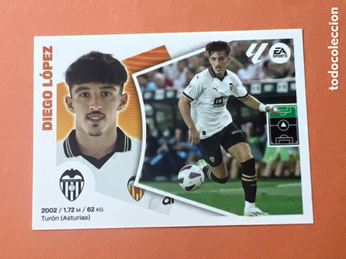 Cromos de f&uacute;tbol: C6557. DIEGO LOPEZ VALENCIA N&ordm; 17 LIGA 2024 2025 ESTE 24 25 PANINI