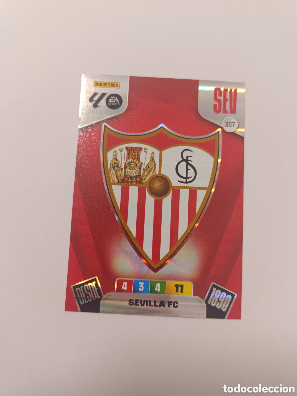 Cromos de f&uacute;tbol: Adrenalyn 25-26 Sevilla 307 escudo