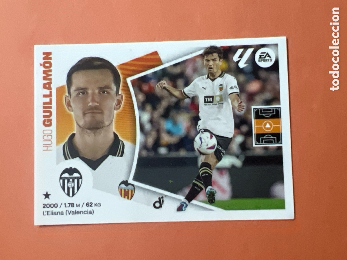 Cromos de f&uacute;tbol: C6563. . 11 Guillam&oacute;n, Valencia CF, Panini Ediciones Liga Este 2024 2025 24 25
