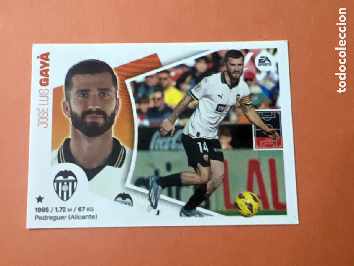 Cromos de f&uacute;tbol: C6564. 10 Gay&aacute;, Valencia CF, Panini Ediciones Liga Este 2024 2025 24 25