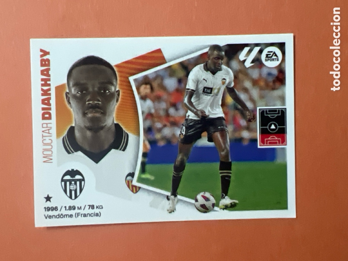 Cromos de f&uacute;tbol: C6569. 8 Diakhaby, Valencia CF, Panini Ediciones Liga Este 2024 2025 24 25